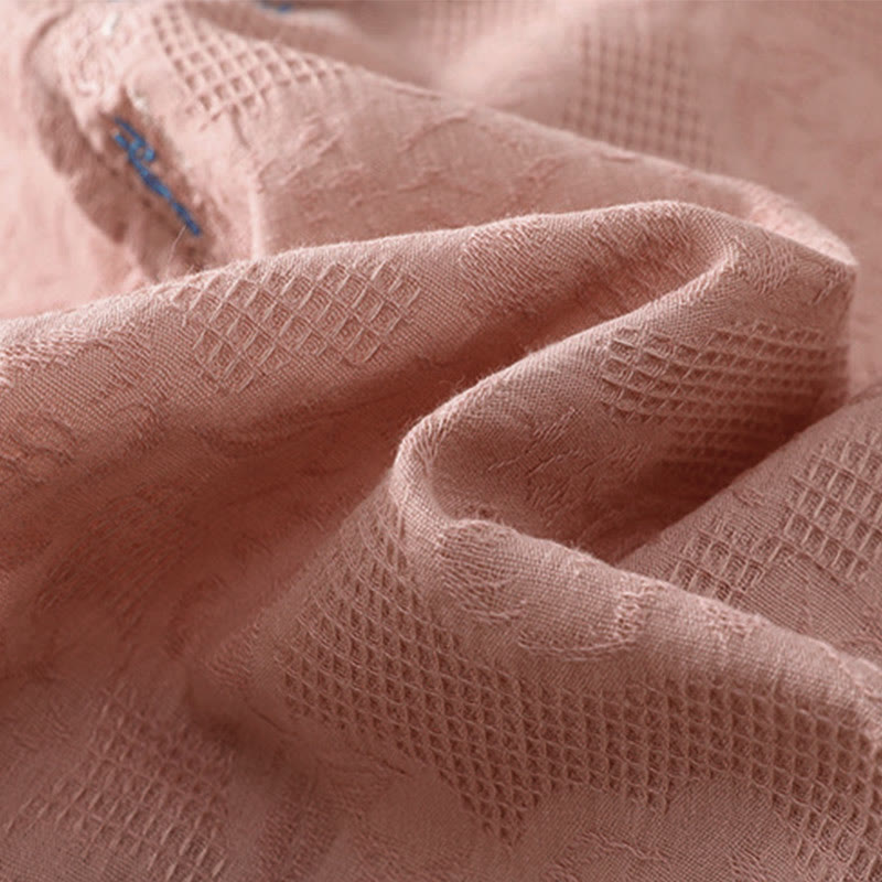 Buddha Stones ​​Herbststickerei, asymmetrisches Design, Froschknopf, Damen-Baumwoll-Langarmshirt - image 19