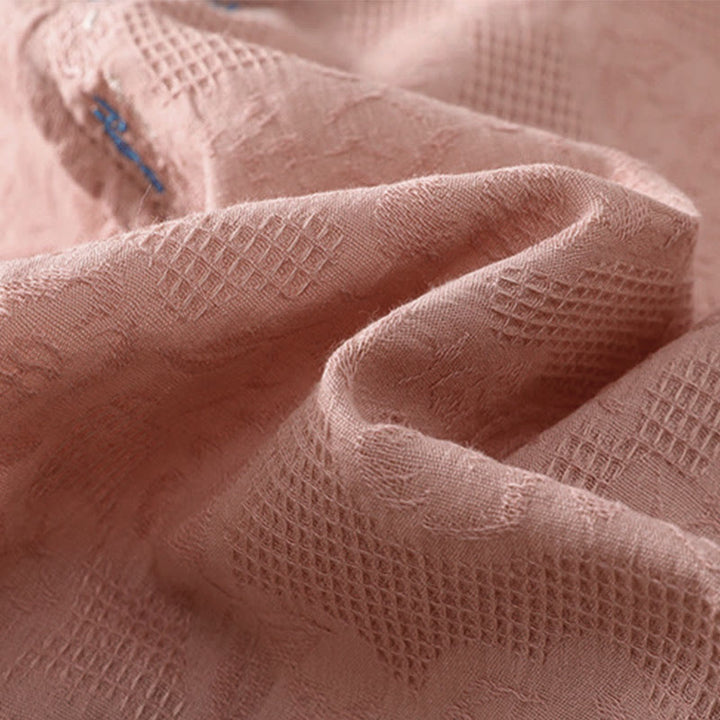 Buddha Stones ​​Herbststickerei, asymmetrisches Design, Froschknopf, Damen-Baumwoll-Langarmshirt - image 19