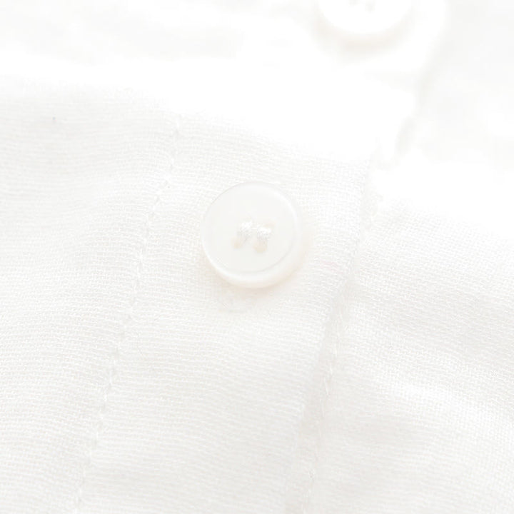 Buddha Stones ​​Herbst Weiß Grün Gras Knöpfe Damen Baumwolle Langarmhemd - image 10