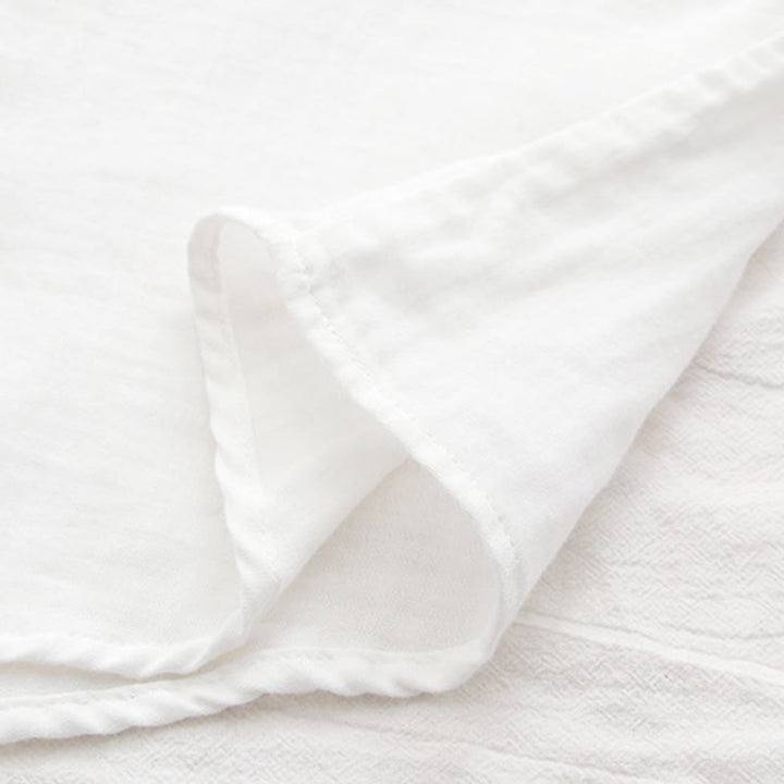 Buddha Stones ​​Herbst Weiß Grün Gras Knöpfe Damen Baumwolle Langarmhemd - image 13