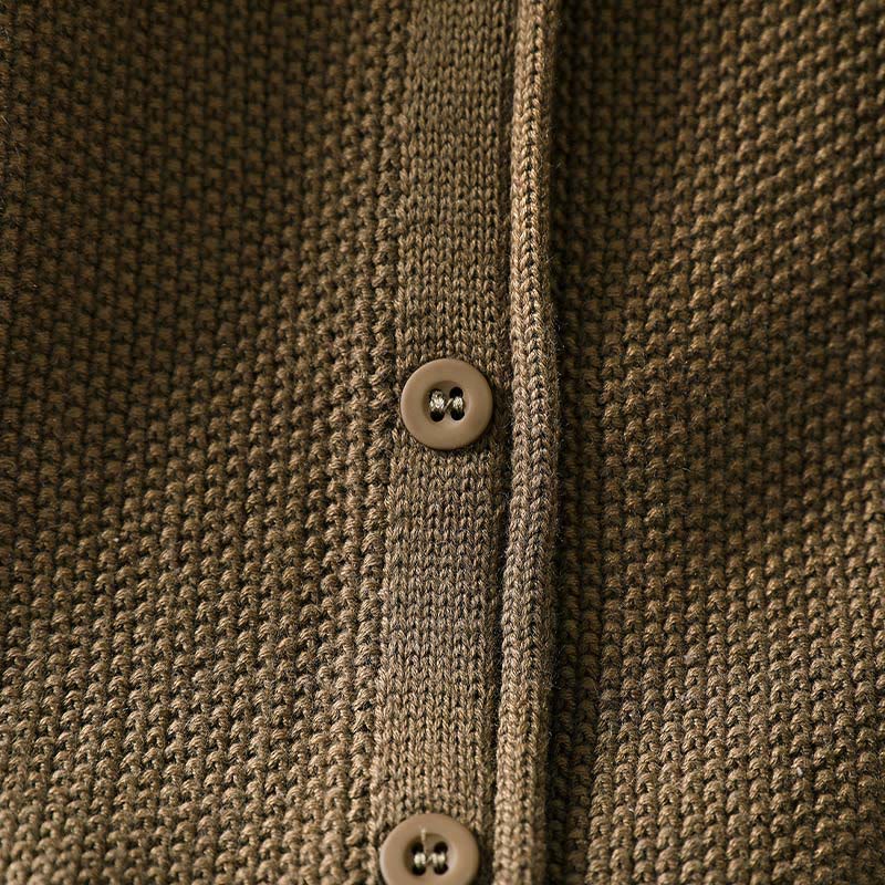 Buddha Stones, Herbstblumenknöpfe, Baumwoll-Strickjacke für Damen, langärmelig, Strickmuster - image 9