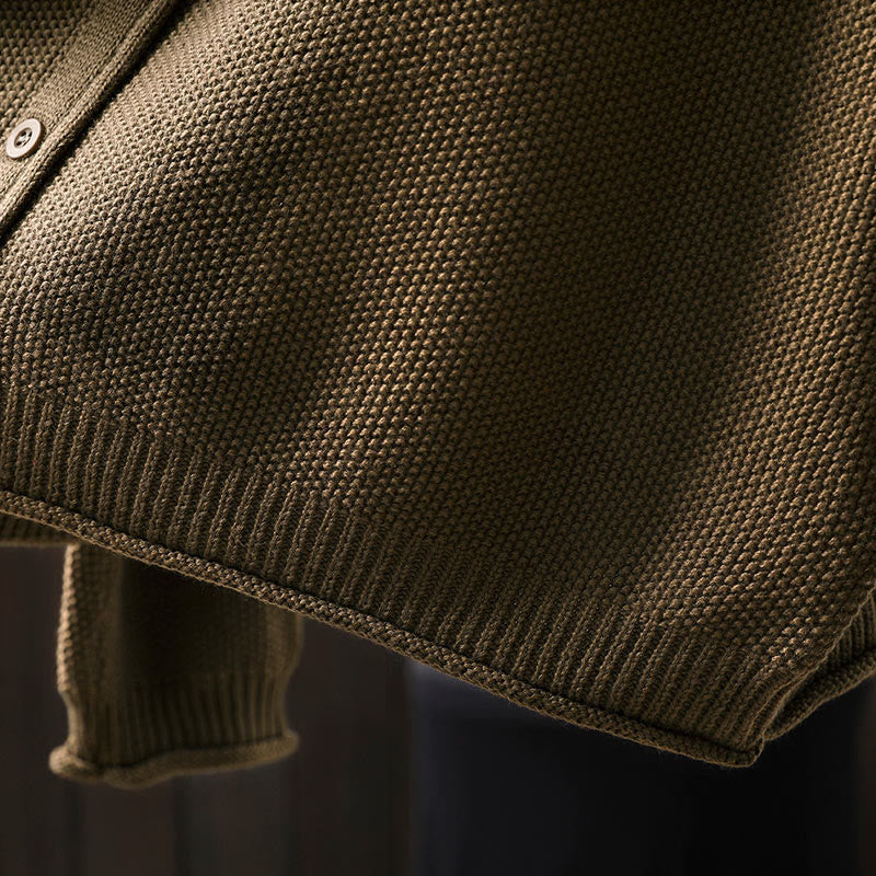 Buddha Stones, Herbstblumenknöpfe, Baumwoll-Strickjacke für Damen, langärmelig, Strickmuster - image 12