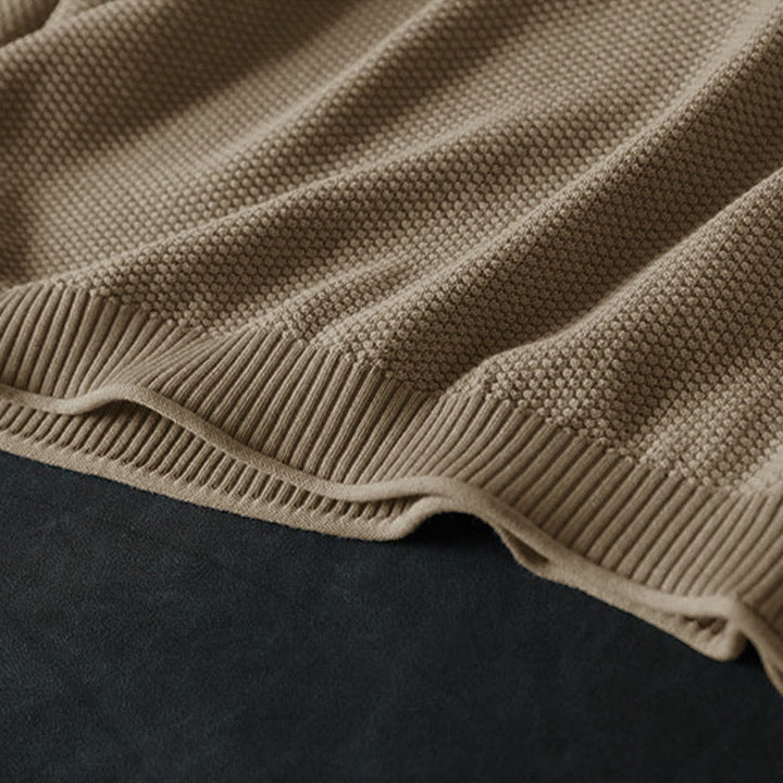 Buddha Stones ​​Herbstfarbene Knöpfe V-Ausschnitt Baumwolle Damen Langarm Strickpullover - image 5