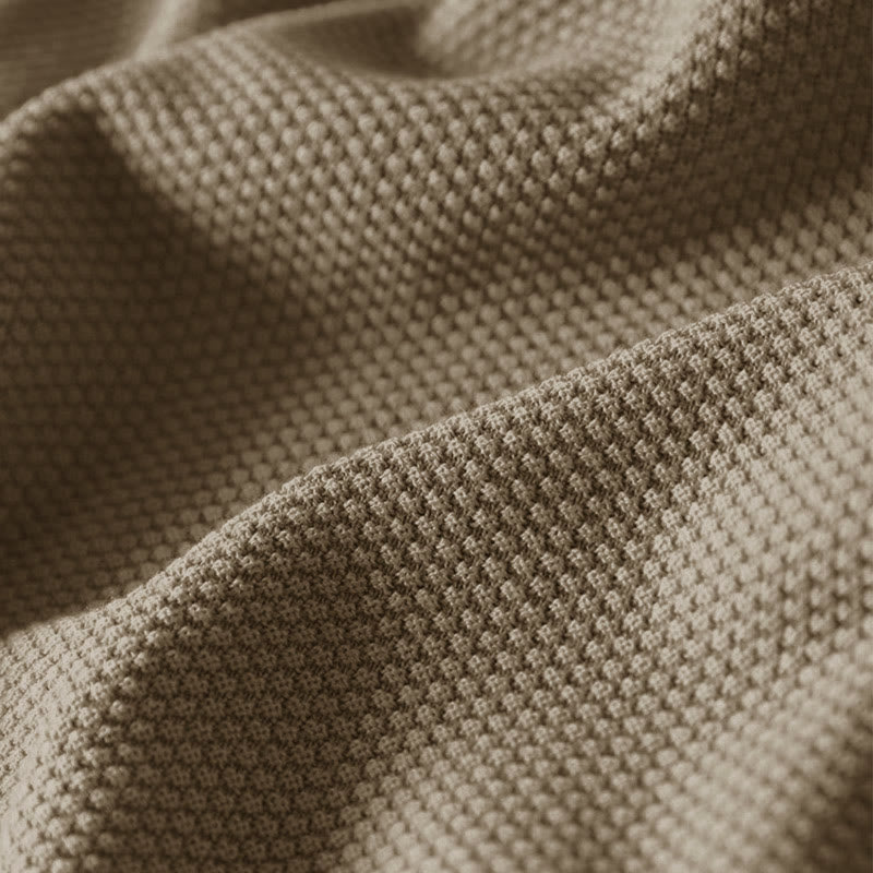 Buddha Stones ​​Herbstfarbene Knöpfe V-Ausschnitt Baumwolle Damen Langarm Strickpullover - image 6