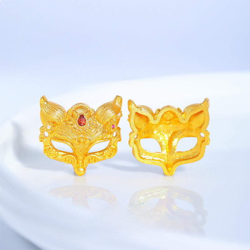 Buddha Stones, Fuchs-Glocken-Anhänger, Fu-Figur, Kupfer, gewebt, lila Schnur, Glücksarmband - image 4