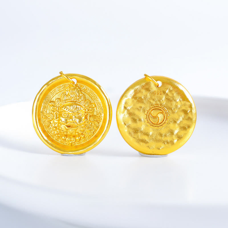 Buddha Stones ​​Gelbe Jambhala Kupfer Reichtum Wohlstand Kette Anhänger Halskette - image 7