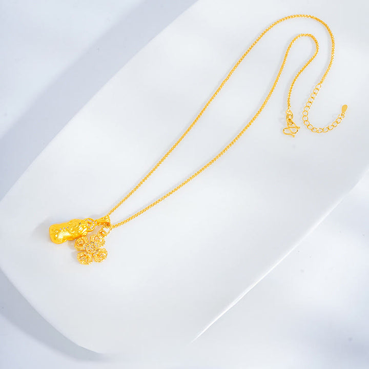 Buddha Stones ​​Pixiu-Kreuz Dorje Vajra Kupfer Reichtum Wohlstandskette Anhänger Halskette - image 2