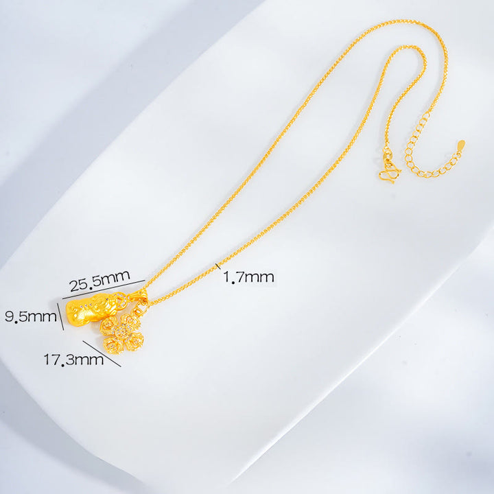 Buddha Stones ​​Pixiu-Kreuz Dorje Vajra Kupfer Reichtum Wohlstandskette Anhänger Halskette - Pixiu&Vajra - image 1