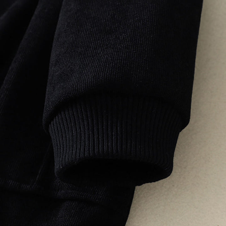 Buddha Stones Winterkleid mit hohem Kragen, warmer Baumwolle, langen Ärmeln und Taschen für Damen - image 23