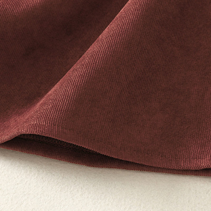 Buddha Stones Winterkleid mit hohem Kragen, warmer Baumwolle, langen Ärmeln und Taschen für Damen - image 12