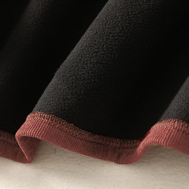 Buddha Stones Winterkleid mit hohem Kragen, warmer Baumwolle, langen Ärmeln und Taschen für Damen - image 13