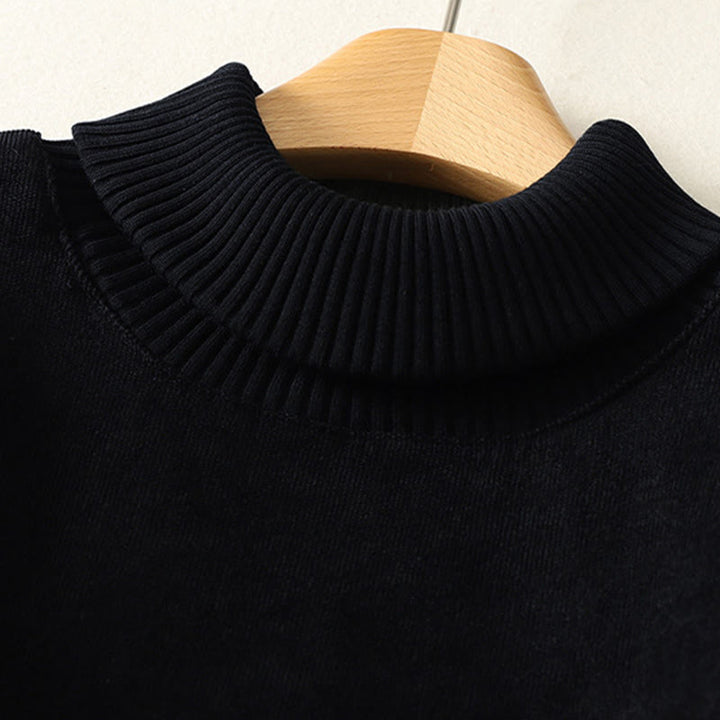 Buddha Stones Winterkleid mit hohem Kragen, warmer Baumwolle, langen Ärmeln und Taschen für Damen - image 22