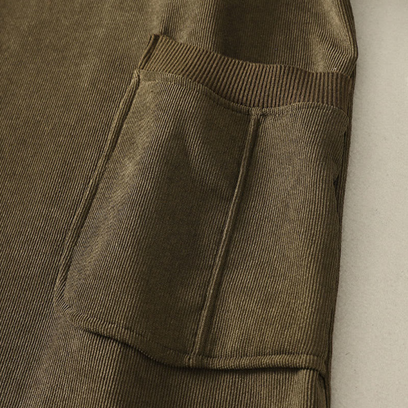 Buddha Stones Winterkleid mit hohem Kragen, warmer Baumwolle, langen Ärmeln und Taschen für Damen - image 18