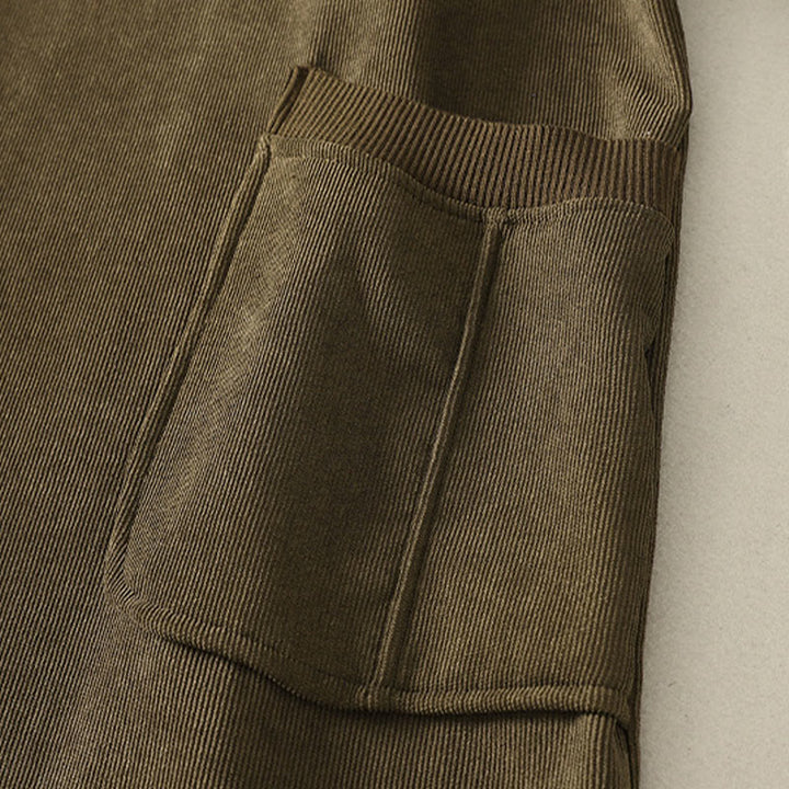 Buddha Stones Winterkleid mit hohem Kragen, warmer Baumwolle, langen Ärmeln und Taschen für Damen - image 18