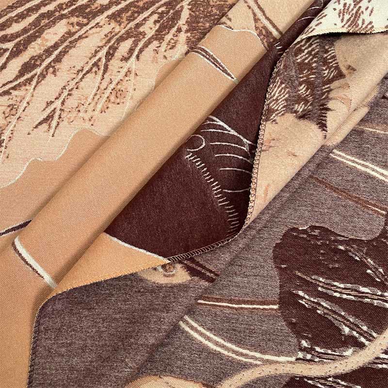 Buddha Stones, Winterstorch, Lotusblumen, Blättermuster, weicher Schal/Stola - image 15