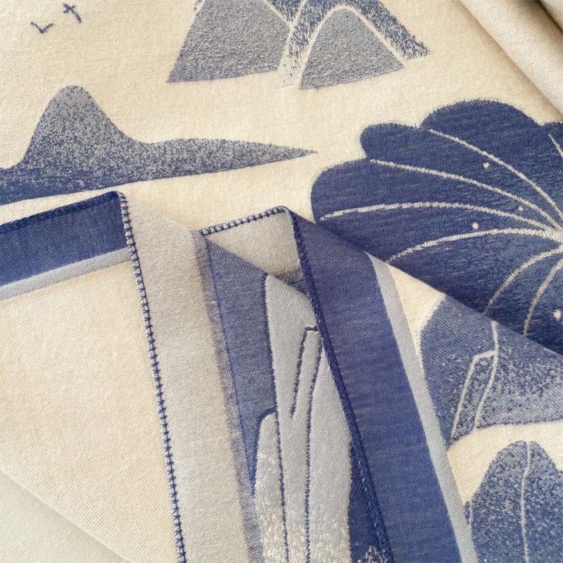 Buddha Stones, Winterberg, Lotusblumen, Blättermuster, weicher Schal/Stola - image 9