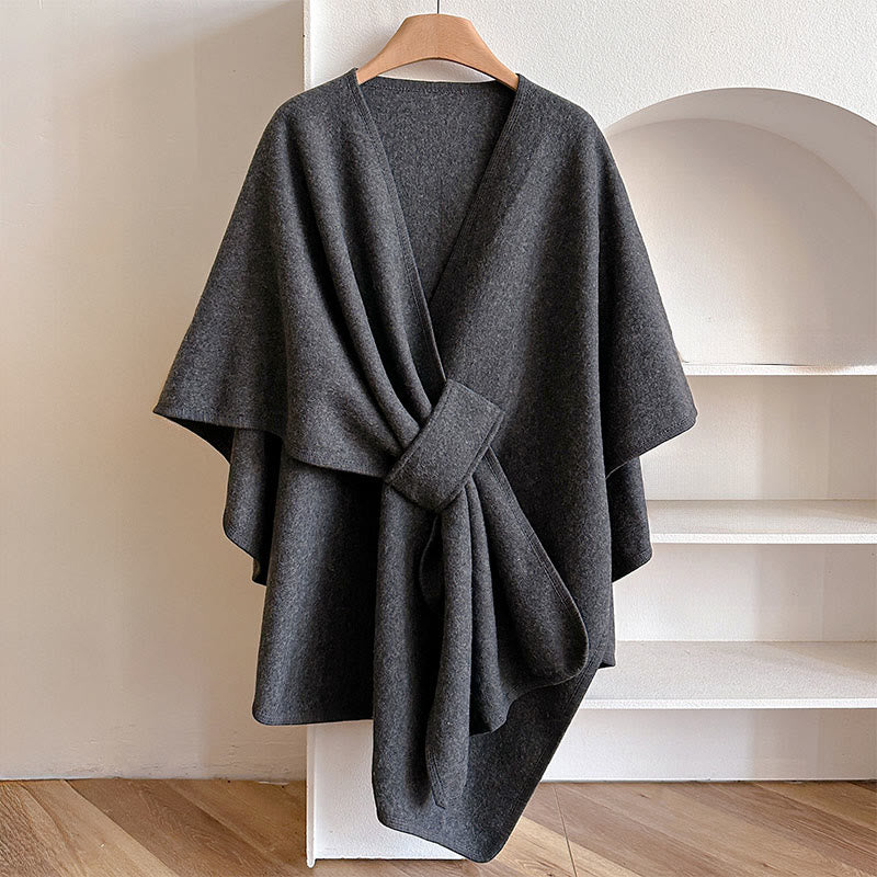 Buddha Stones ​​Winter-Schal, einfarbig, warm und kuschelig - Grau - 160 x 110 cm - image 17