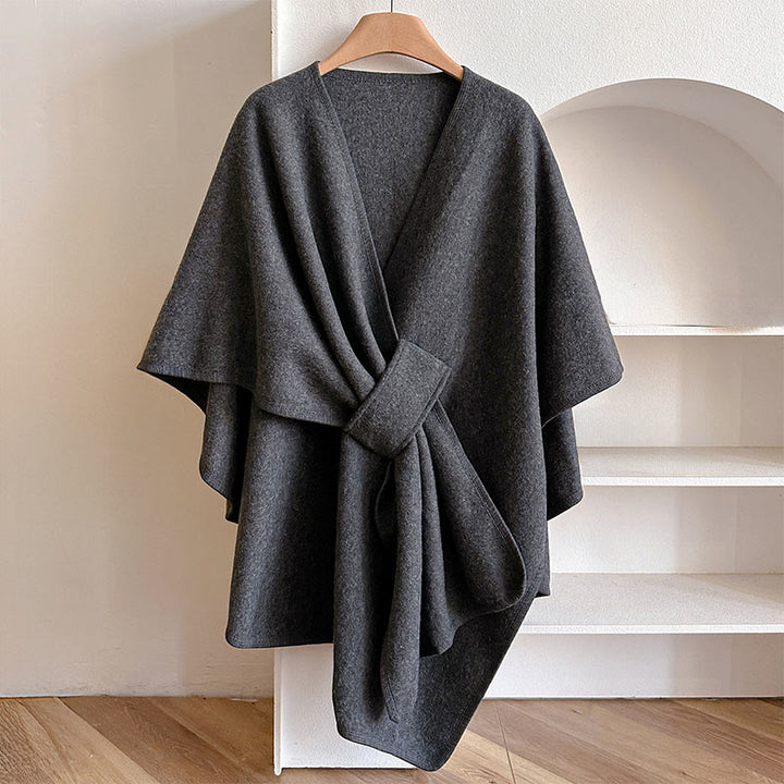 Buddha Stones ​​Winter-Schal, einfarbig, warm und kuschelig - Grau - 160 x 110 cm - image 17