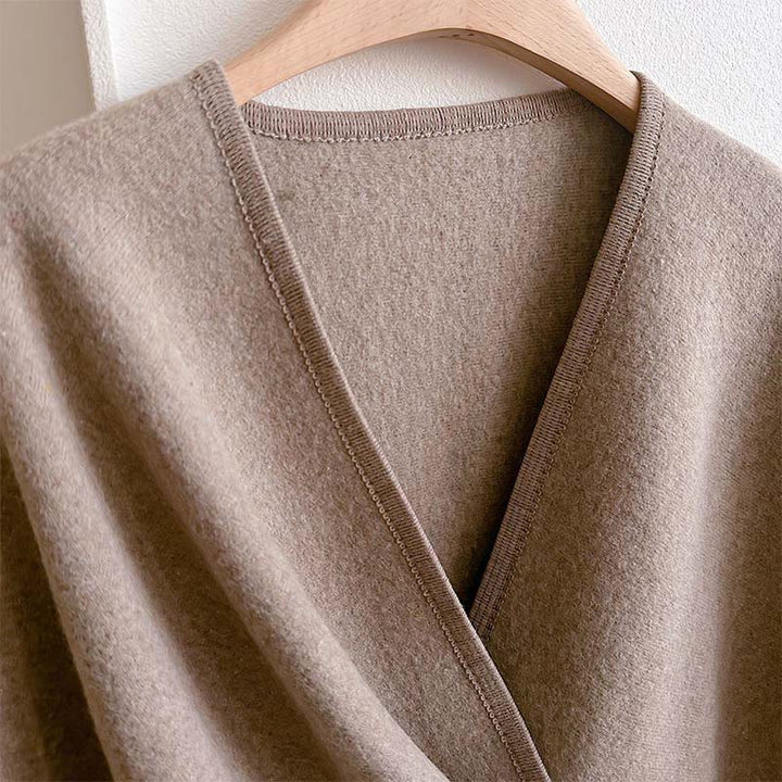 Buddha Stones ​​Winter-Schal, einfarbig, warm und kuschelig - image 2