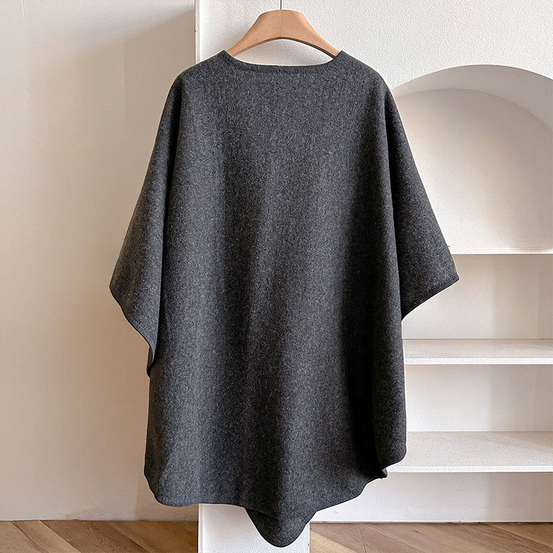 Buddha Stones ​​Winter-Schal, einfarbig, warm und kuschelig - image 19