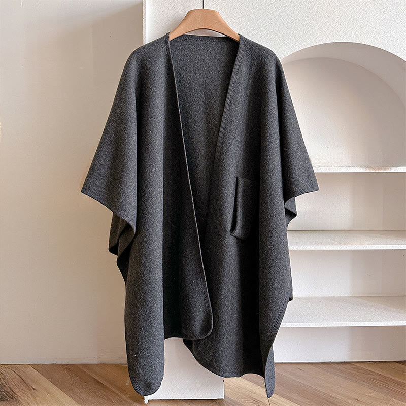 Buddha Stones ​​Winter-Schal, einfarbig, warm und kuschelig - image 18