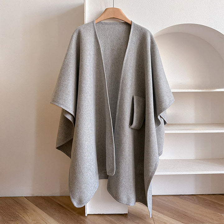 Buddha Stones ​​Winter-Schal, einfarbig, warm und kuschelig - image 13