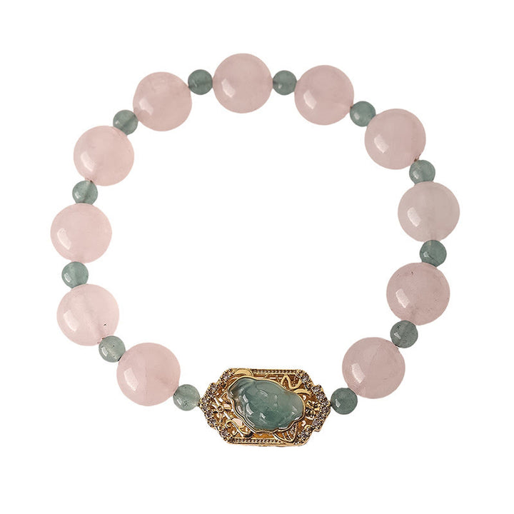 Buddha Stones aus Rosenquarz und Jade – Symbol der Fürsorge und Güte - image 4