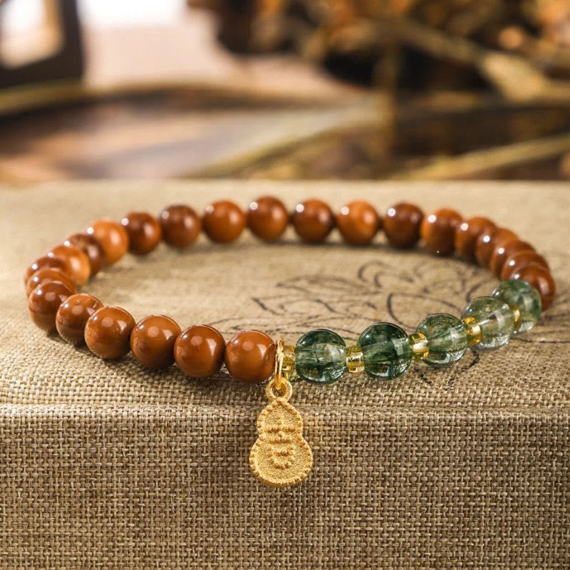 Buddha Stones ​​Kuka-Samen Grünes Phantom Armband zum Abwehren böser Geister - Kuka Seed Green Phantom (Handgelenkumfang: 14-16 cm) - image 0