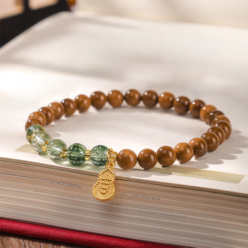 Buddha Stones ​​Kuka-Samen Grünes Phantom Armband zum Abwehren böser Geister - image 2