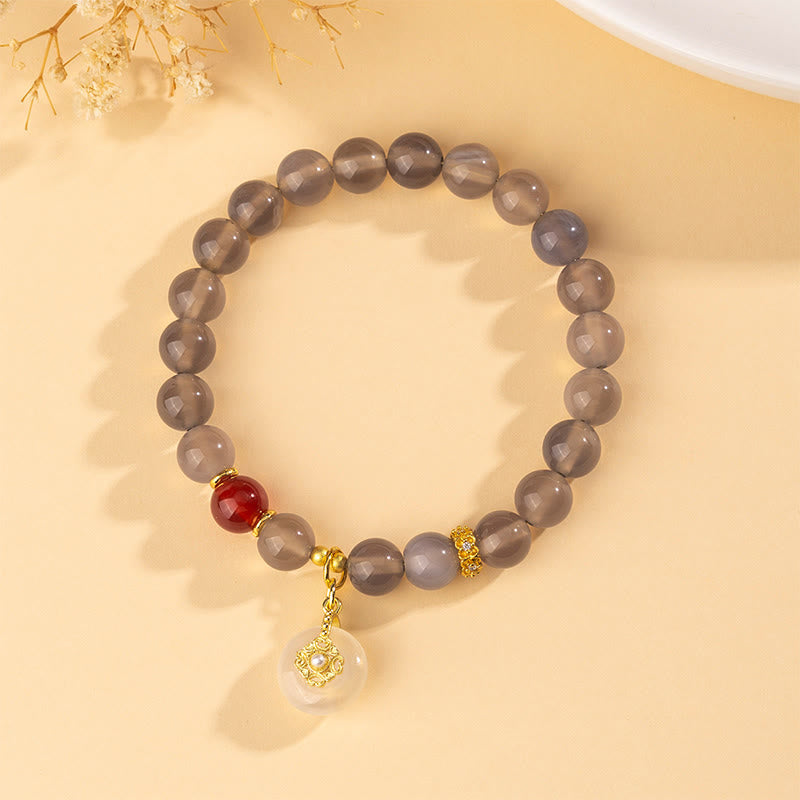 Buddha Stones, Grauer Achat, Roter Achat, Chalcedon-Bastel - image 2