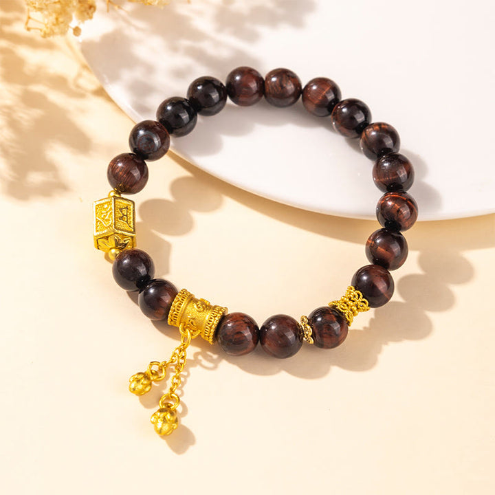Buddha Stones, verschiedene Tigeraugenlegierungs-Balance-Armband - image 2