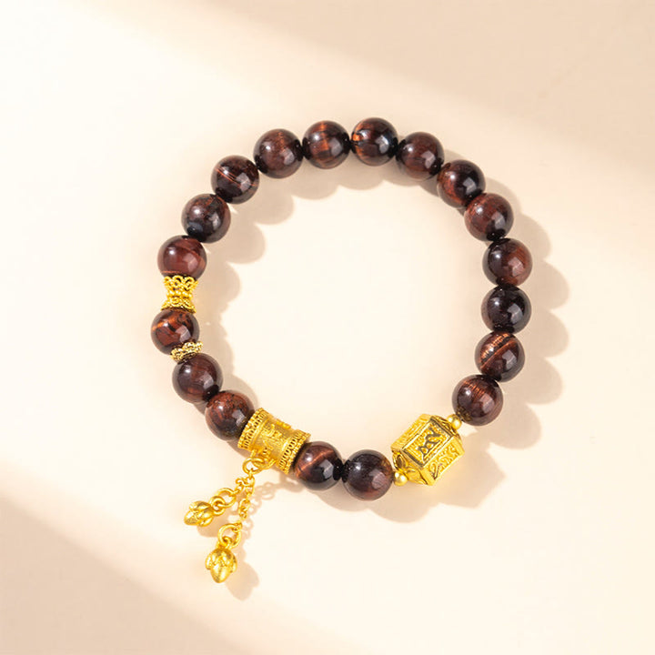 Buddha Stones, verschiedene Tigeraugenlegierungs-Balance-Armband - image 1