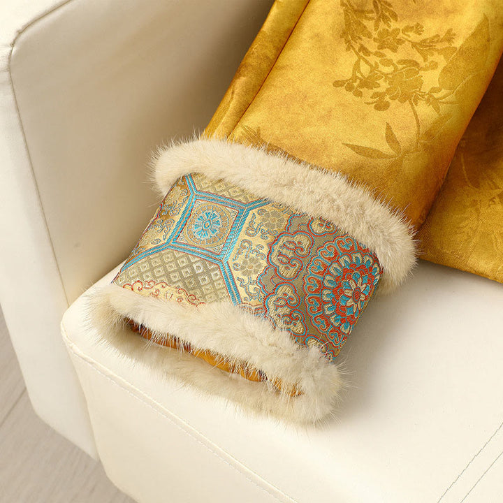 Damen-Langarmjacke mit Buddha Stones, Froschknopfverschluss und traditionellen chinesischen Mustern, dick gefüttert  - image 8
