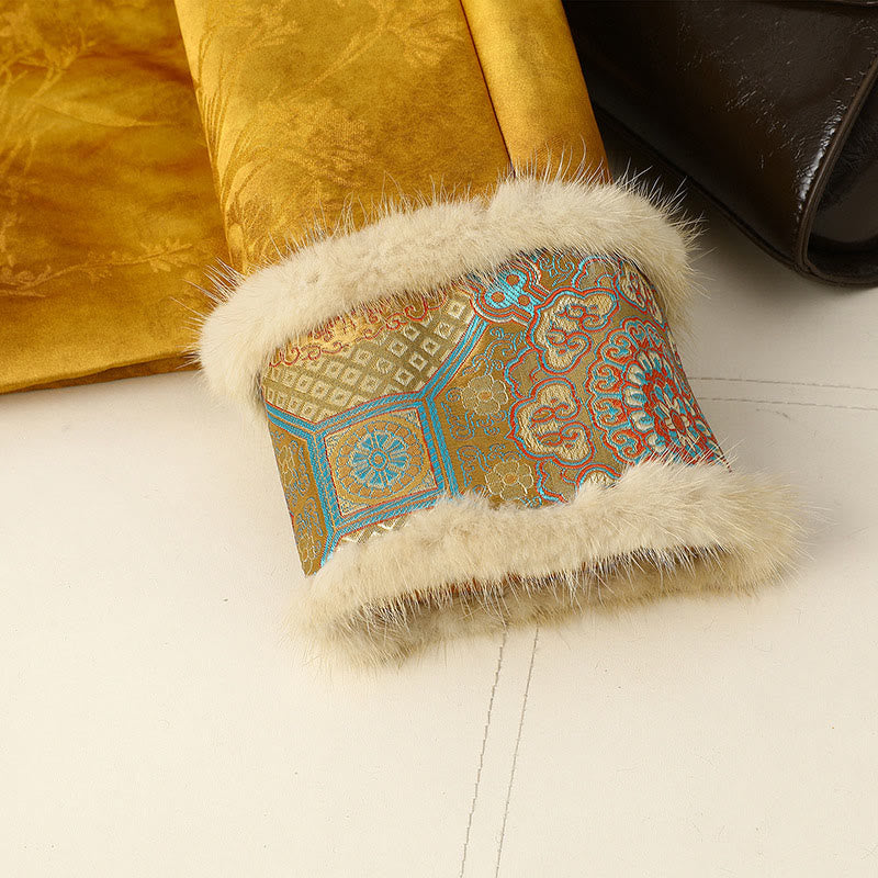 Damen-Langarmjacke mit Buddha Stones, Froschknopfverschluss und traditionellen chinesischen Mustern, dick gefüttert  - image 7