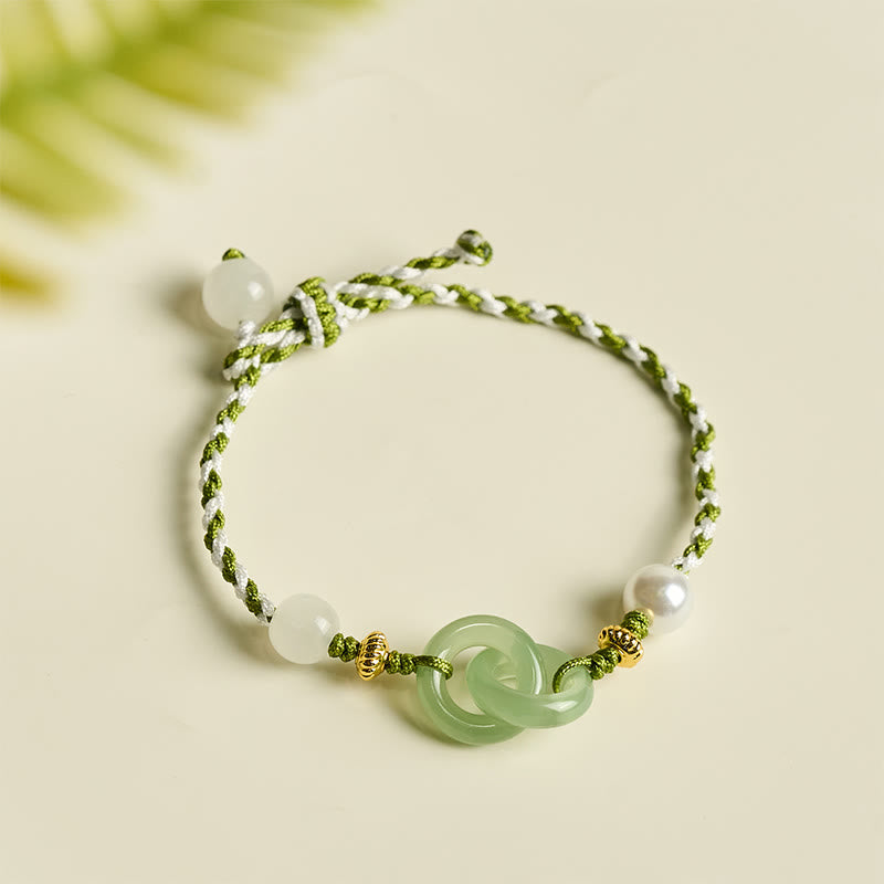 Buddha Stones, geflochtenes Seil, Friedensschnalle, Liebes- und Ruhearmband - image 1