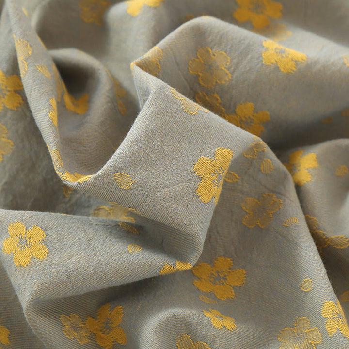 Buddha Stones 2-teiliges Set aus farbenfrohem, geblümtem Langarmhemd mit Froschknopfleiste und Hose mit Taschen aus reiner Baumwolle  - image 1
