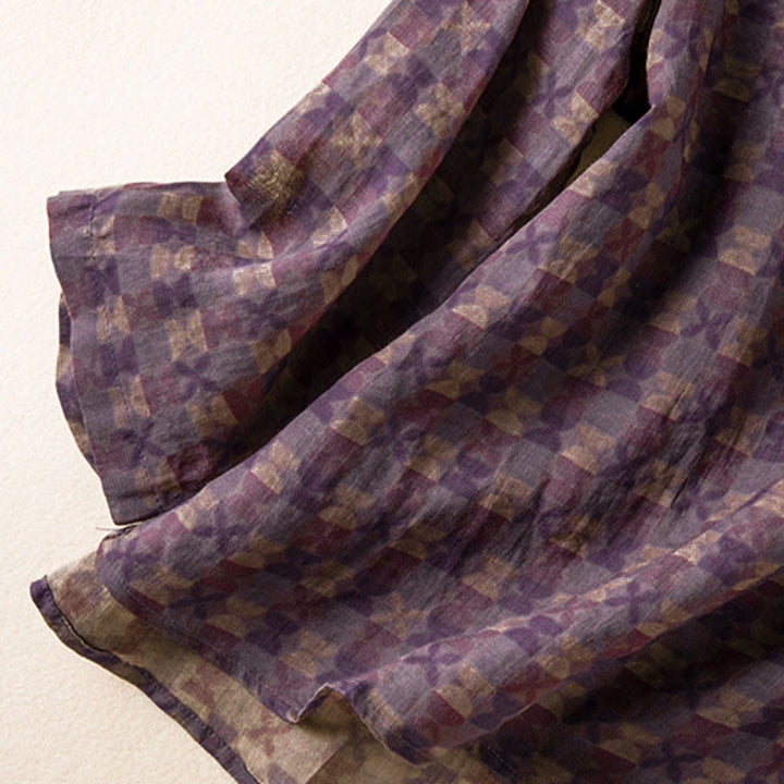 Buddha Stones Frühlings-Langarmshirt mit V-Ausschnitt und floralem Print für Damen - image 15