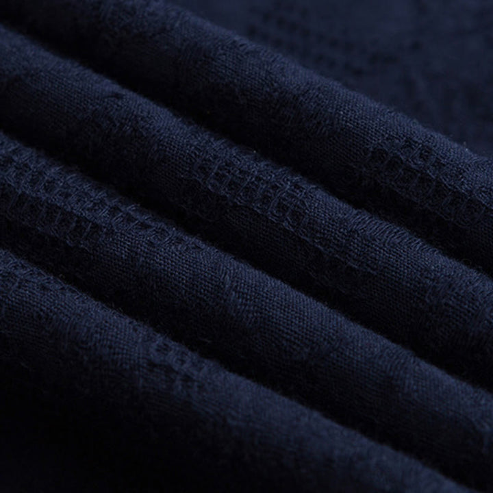 Buddha Stones ​​Herren-T-Shirt mit chinesischen Froschknöpfen, schlichtem Design, Baumwolle, langärmlig, Zen-Kleidung - image 8