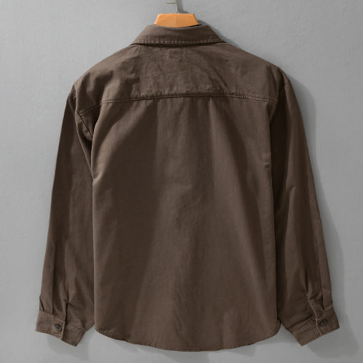 Buddha Stones Frühlingskaromuster, zweiteilige, langärmelige Herren-Baumwolljacke mit Tasche - image 11