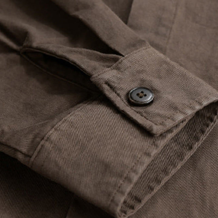 Buddha Stones Frühlingskaromuster, zweiteilige, langärmelige Herren-Baumwolljacke mit Tasche - image 16