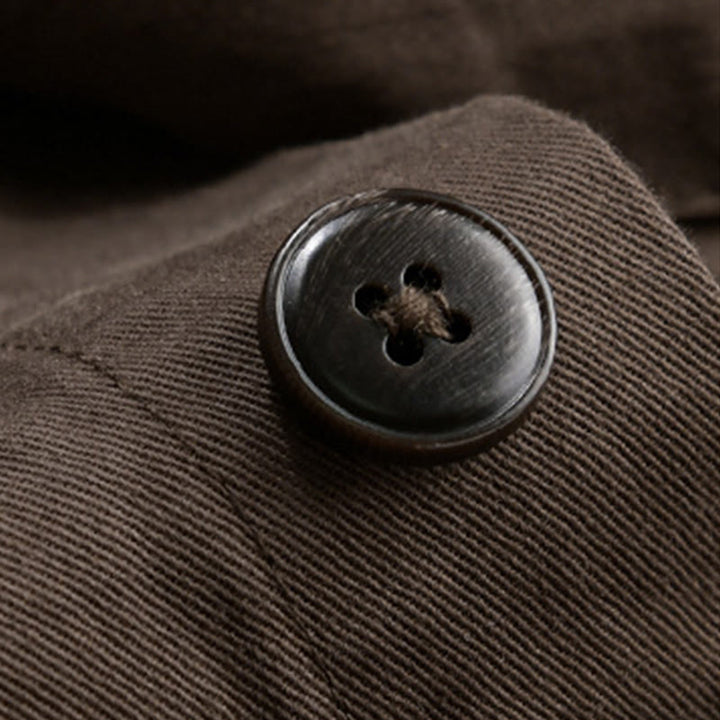 Buddha Stones Frühlingskaromuster, zweiteilige, langärmelige Herren-Baumwolljacke mit Tasche - image 14