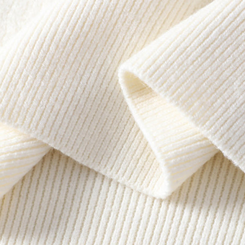 Winterlicher Herren-Strickpullover mit Buddha Stones -Motiv und Stehkragen, langärmelig - image 6