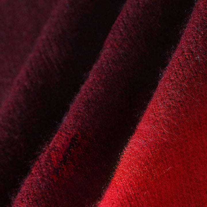 Winterpullover mit Buddha Stones, Stehkragen, Farbverlauf, warmer Herren-Langarmstrickpullover - image 7