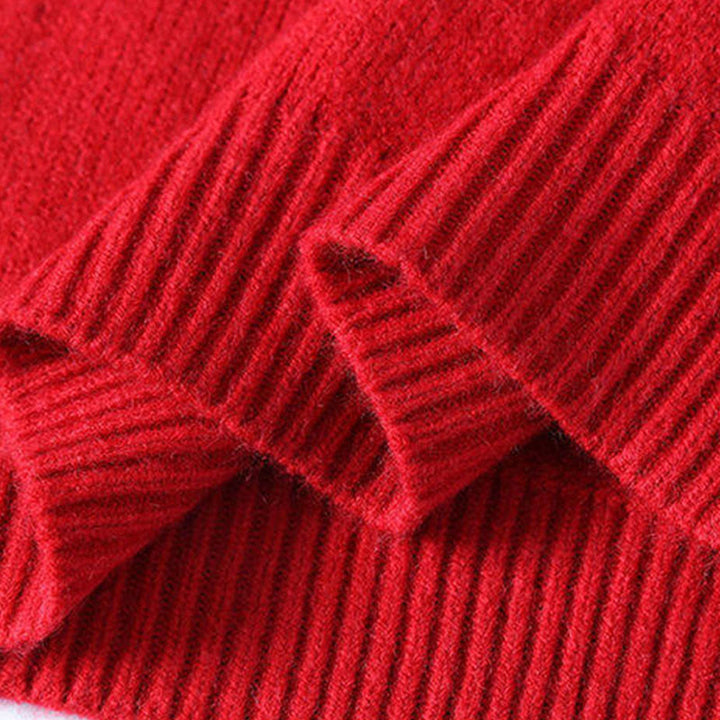 Winterpullover mit Buddha Stones, Stehkragen, Farbverlauf, warmer Herren-Langarmstrickpullover - image 5