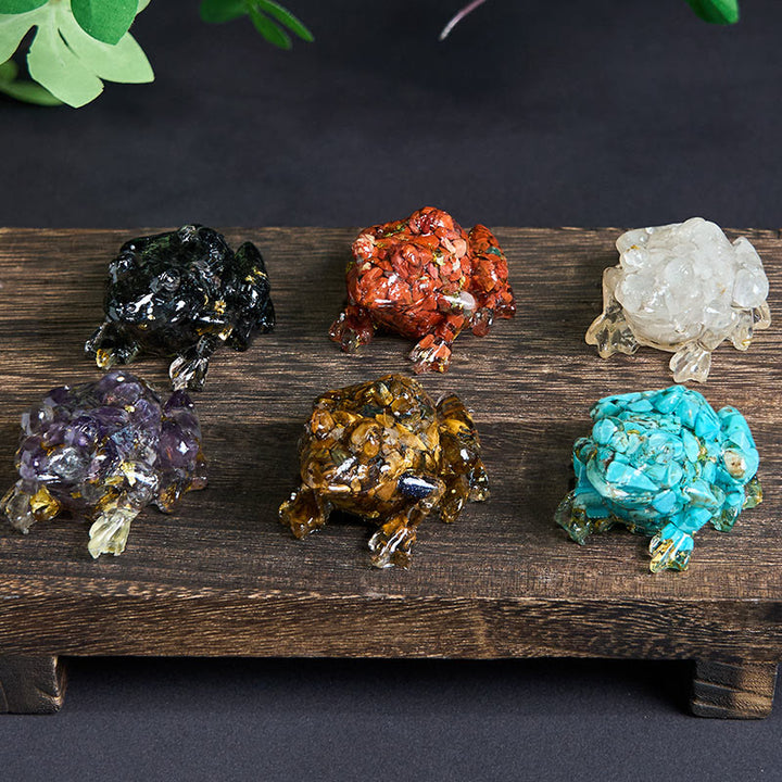 Buddha Stones -Kristall-Tropfenharz-Kleiner-Frosch-Leidenschafts-Dekorationsstatue - image 37