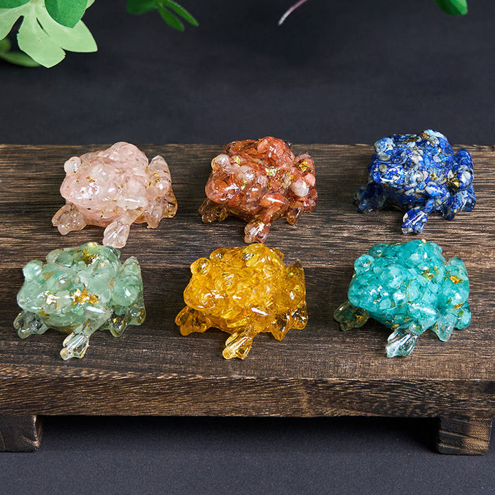 Buddha Stones -Kristall-Tropfenharz-Kleiner-Frosch-Leidenschafts-Dekorationsstatue - image 38