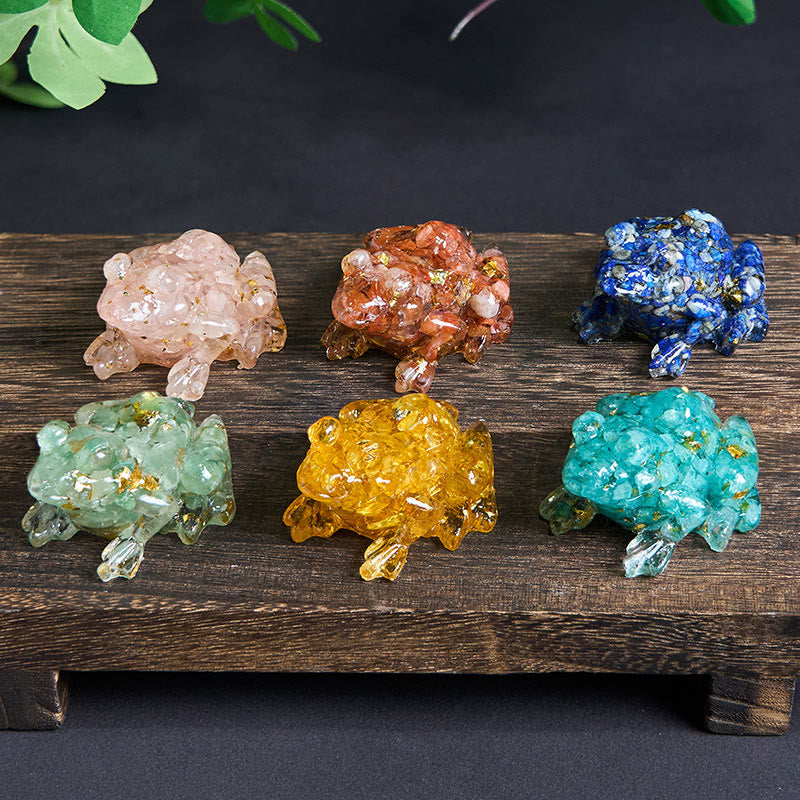 Buddha Stones -Kristall-Tropfenharz-Kleiner-Frosch-Leidenschafts-Dekorationsstatue - image 38