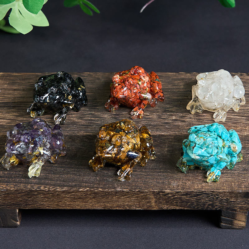 Buddha Stones -Kristall-Tropfenharz-Kleiner-Frosch-Leidenschafts-Dekorationsstatue - image 37