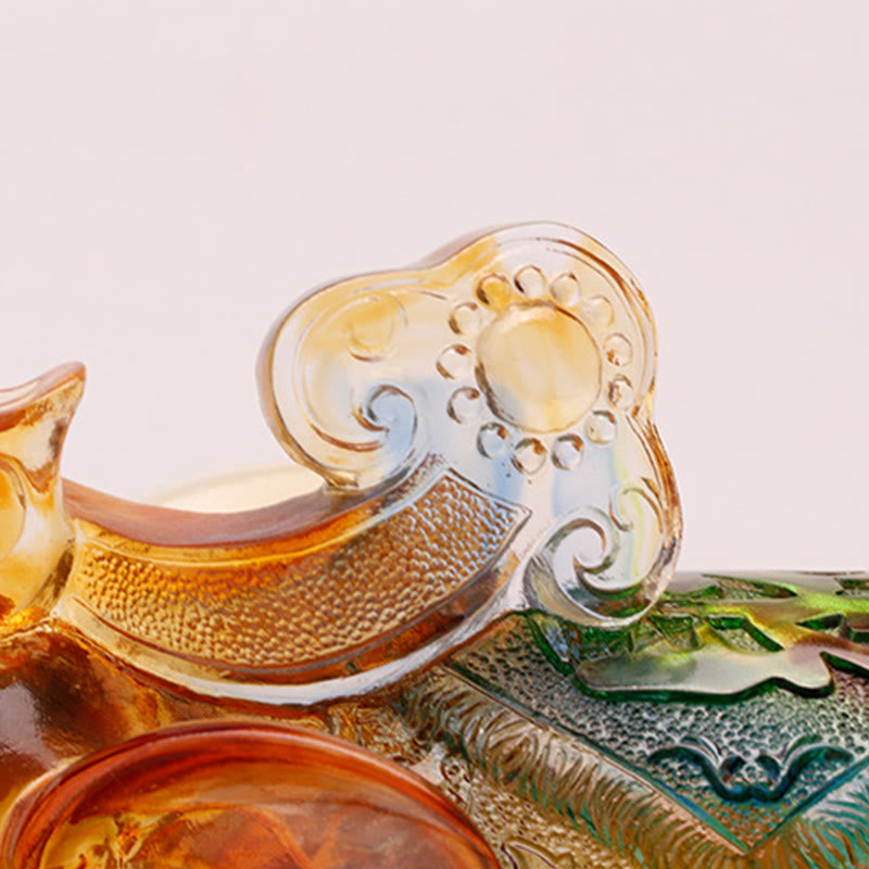 Handgefertigter Elefant aus Liuli-Kristall mit Buddha Stones – Symbol für Weisheit und Reichtum – Heimdekoration - image 13