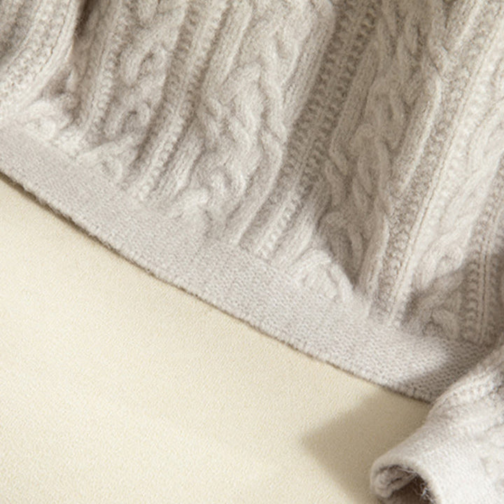 Lässiger Winter-Strickcardigan aus Baumwolle für Damen mit Buddha Stones, gedrehten Knöpfen und langen Ärmeln – ein echter Hingucker! - image 40